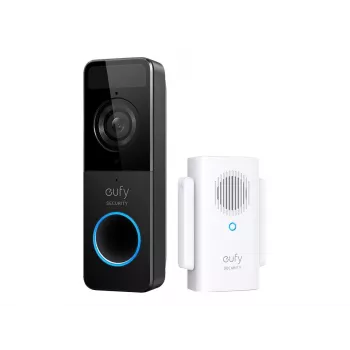 Eufy Security vaizdo durų skambutis E8220311, juodas