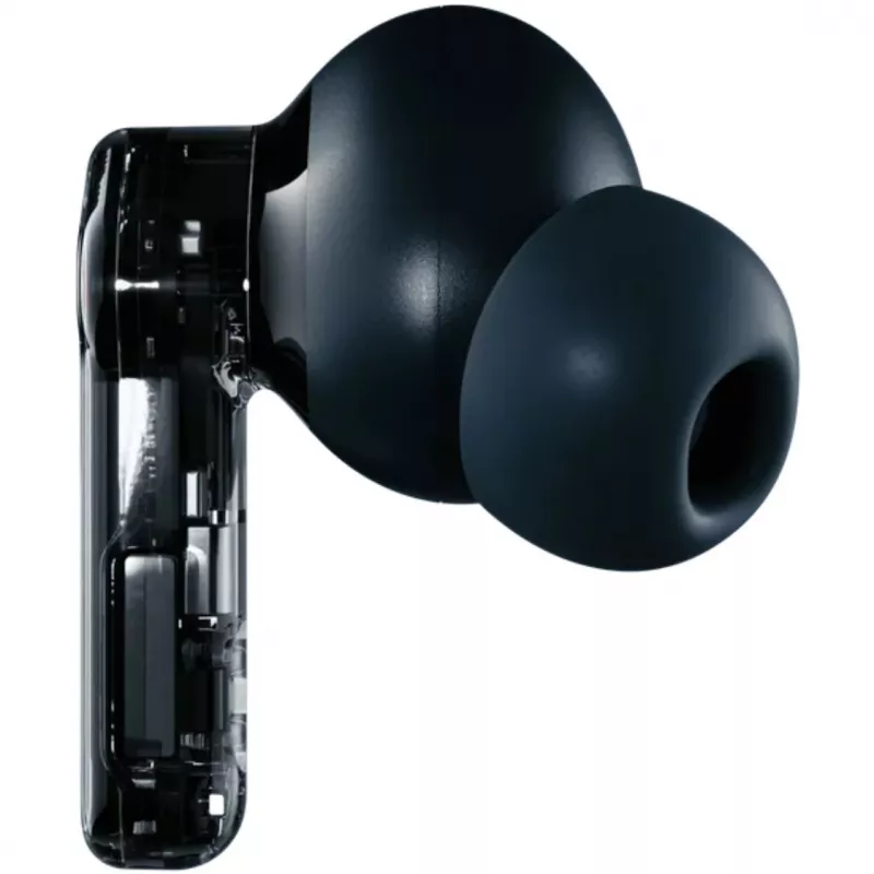„Nothing Ear“ belaidės ausinės TWS, įterpiamos, skambučiams/muzikai, Bluetooth, juodos – permatomos (A10600061)