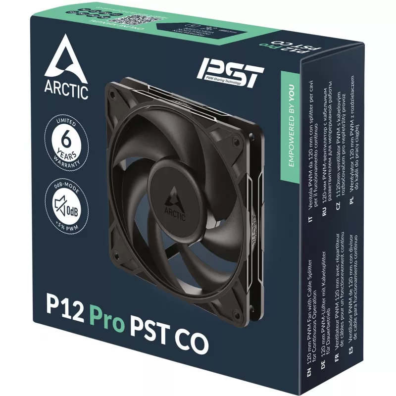 ARCTIC Freezer P12 Pro PST CO - 120 mm PWM ventiliatorius su kabelio skirstytuvu nuolatiniam darbui