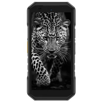 Išmanusis telefonas UleFone Armor X32 — 5,65 colio (14,3 cm), Android 14, 6 GB RAM, 128 GB, 48 MP triguba kamera, 5500 mAh, IP68/IP69K, Dual SIM, juodas