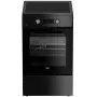 Beko FSM59305BDT indukcinė viryklė su elektrine orkaite, 60 L, 50 cm, juoda, A energijos klasė, 4 zonų indukcinė kaitlentė su boost