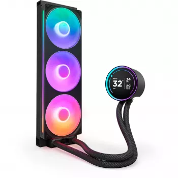NZXT Kraken Elite 360 RGB procesoriaus vandens aušintuvas 360 mm juodas