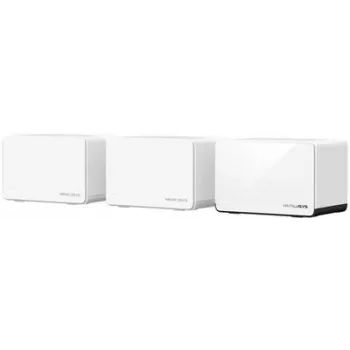 MERCUSYS Halo H85X maršrutizatorius (3 vnt.) – dviejų juostų „Wi‑Fi 6“ (802.11ax), 2,4/5 GHz, iki 2402 Mbps, 3 LAN prievadai, baltas