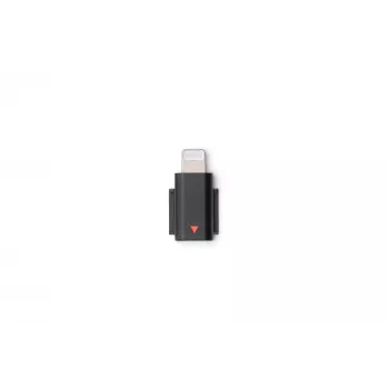 Garso adapteris DJI Mic 3 Mobile Phone Adapter (Lightning) – juodas, skirtas Apple įrenginiams