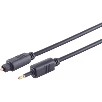 Optinis Toslink kabelis ShiverPeaks 69014-1.5, 4,0 mm – 3,5 mm, 1,5 m
