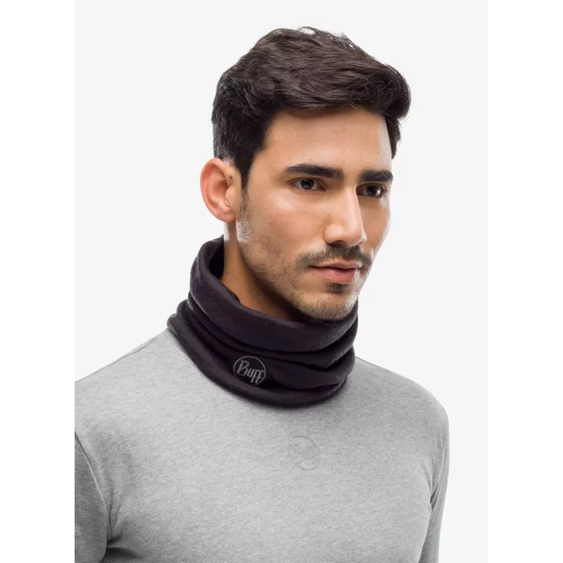 Kaklo apykaklė Buff Multifunctional Sling Heavyweight Merino Wool juoda, besiūlė, tampri