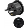 Goobay tinklo adapteris, juodas – US/Japan lizdas (B tipas, NEMA 5-15, 3 kontaktai) > F tipas (CEE 7/4) (45350)