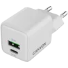 Canyon Charger CU20AC GaN 20W PD, 2 prievadai (USB-A/USB-C) balta mažmeninė (CNS-CUW20AC)