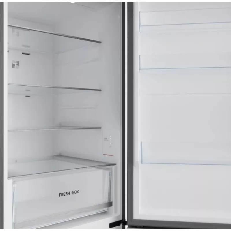 Laisvai pastatomas šaldytuvas-šaldiklis TEKA RBF 54650 SS XL, nerūdijantis plienas, 401 L bendras, apatinis šaldiklis, No Frost, jutiklinis valdymas