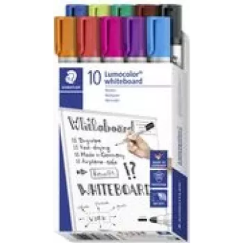 Markeris Staedtler Lumocolor 351 B10 10 vnt. Bullet antgalis