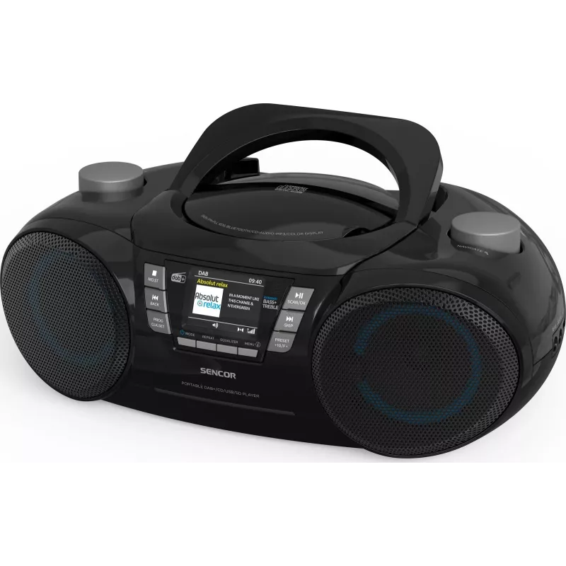 Nešiojamas DAB+ CD/MP3/USB/SD Bluetooth grotuvas SENCOR SPT 6510DB