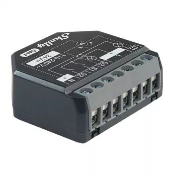 Shelly 2PM Gen4 žaliuzių ir roletų pavara 2 kanalai, AC 110–240V, 2.4 GHz Wi‑Fi, 1.4 W, 8000 KB flash