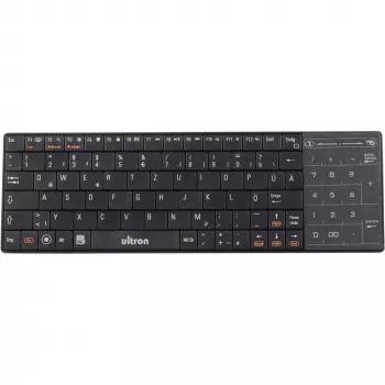 Klaviatūra Ultron UMT-BT Bluetooth QWERTZ vokiška juoda