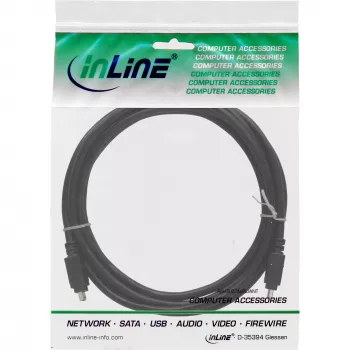 InLine FireWire 400 1394 kabelis 4 kontaktų kištukas / kištukas 3 m
