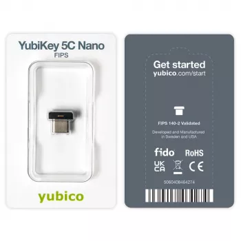YubiKey Yubico 5C Nano FIPS saugos raktas, 2048 bitų RSA