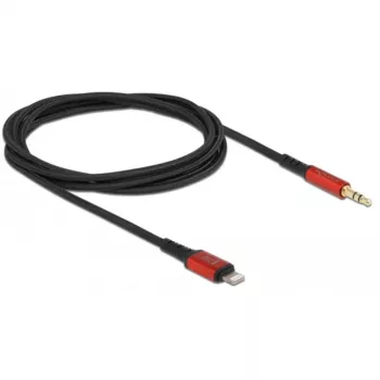 Garso kabelis DeLOCK 86587 1,5 m 3,5 mm Lightning juodas
