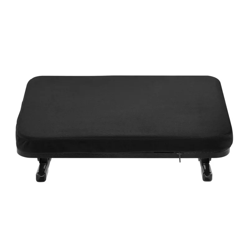 Pėdų atrama MACLEAN MC-460 ergonomiška minkšta metalinė pėdų atrama, neslystantis pagrindas, polinkis -20–20°, maks. apkrova 20 kg, juoda