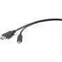 Renkforce RF-3386040 Laido adapteris USB 3.2 Type A į USB-C juodas (RF-3386040)