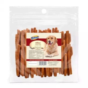 Šunų skanėstas Hilton Rabbit Strips 500 g – triušienos dietiniai kąsneliai