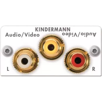 KIND jungiamoji plokštė balta 7444AZA530 Vaizdo/Garso L/R 50x50 1/2 1 (7444AZA530)