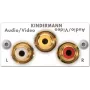 KIND jungiamoji plokštė balta 7444AZA530 Vaizdo/Garso L/R 50x50 1/2 1 (7444AZA530)