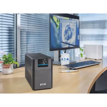 Eaton 5E Gen2 700 nepertraukiamo maitinimo šaltinis (UPS) 0,7 kVA (360 W), 2 lizdai CEE 7/5, juodas