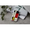 Dėklas išmaniajam telefonui iKins iPhone XR Mondrian White — apsauginis kietas nugarėlės dangtelis