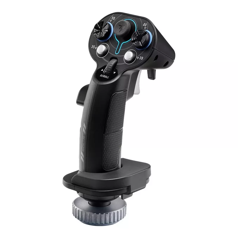 Pridedama rankena Flightstick Thrustmaster Sol-R 3 AVA, juoda, USB Type-C, analoginė/digitalinė, PC, 75×115×200 mm