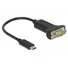 Serijinis kabelis DeLOCK 63908 Juodas 0.15 m DB-9