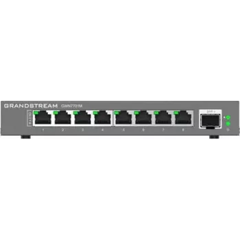 Grandstream Networks GWN7701M tinklo jungiklis, nevaldomas, 2.5G Ethernet (100/1000/2500), juodas