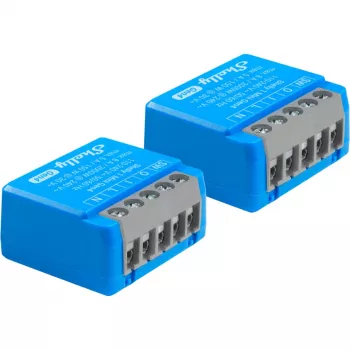 Išmanusis relės modulis Shelly 1 Mini Gen4, 1P 8A, Wi‑Fi/Matter/Zigbee/Bluetooth, 110–240V, kompaktiškas (2 vnt.)