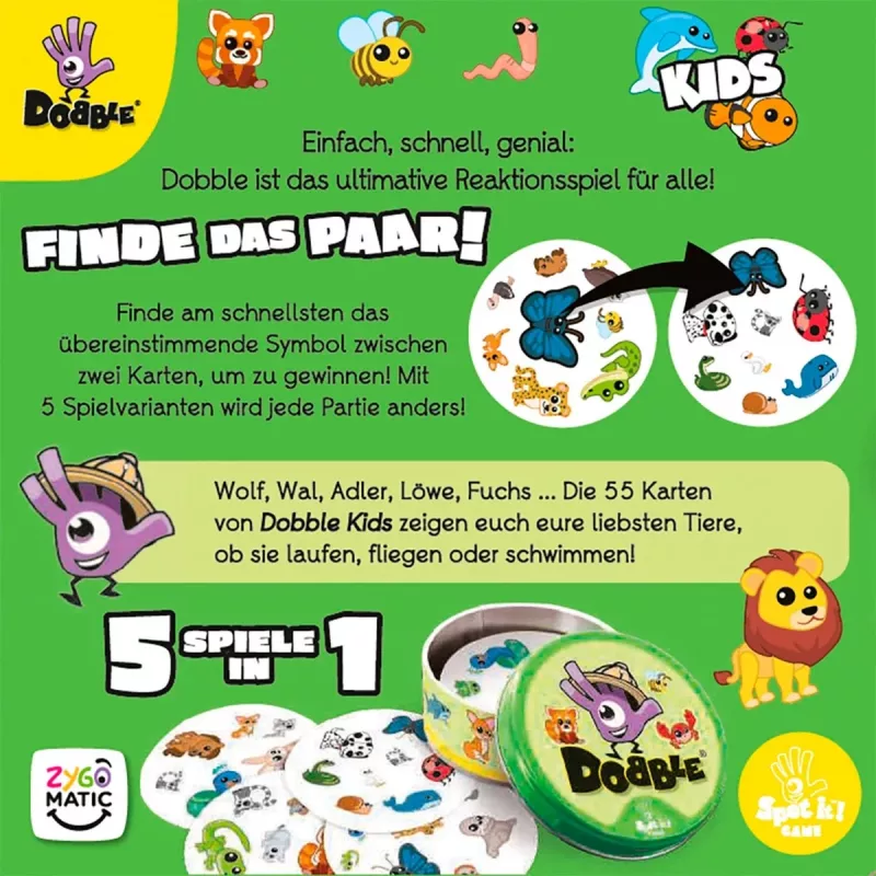 Dobble Kids, Kortų žaidimas
