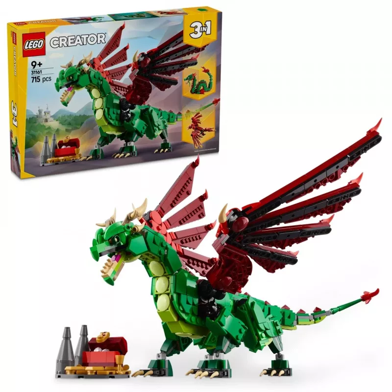 LEGO Creator 3 viename 31161 Viduramžių drakonas