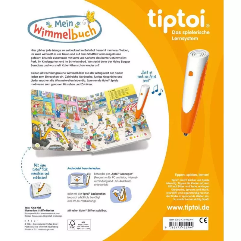 tiptoi Mein Wimmelbuch, Mokomoji knygelė