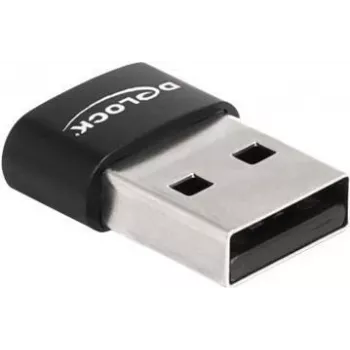 Delock USB adapteris USB (M) į USB-C (W) USB 2.0 5 A juodas (60002)