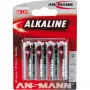 Baterija vienkartinė Ansmann 5015563 šarminė AA juoda pilka