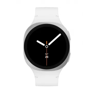 Samsung Galaxy Watch8 3.3 cm (1,3 colio) AMOLED 40 mm Skaitmeninis 438 x 438 pikselių Liečiamas ekranas Sidabrinis Wi-Fi GPS (palydovas)