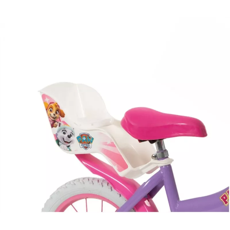 Vaikiškas dviratis 14 inch Paw Patrol Violetinis 1480 Mergaitėms TOIMSA