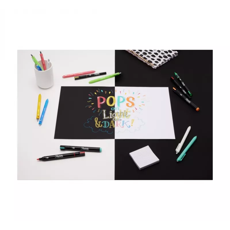 Sharpie Creative Marker akriliniai dažų rašikliai 12 vnt. juodi smailiu antgaliu