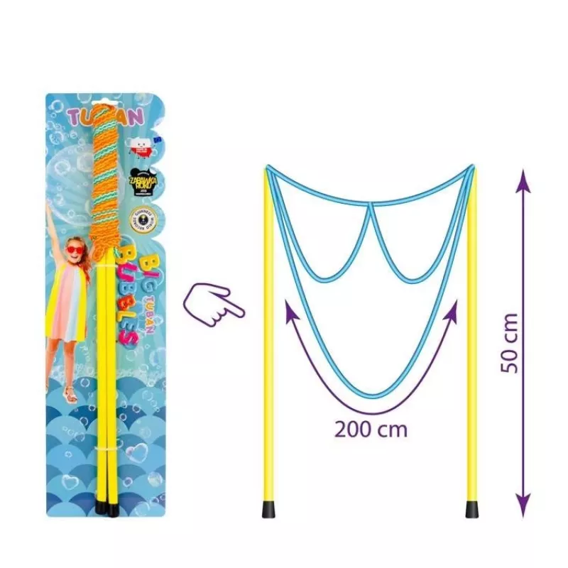 Burbulų lazdelė TUBAN GIANT BUBBLE WAND GLASSES drugelio formos, nuo 3 metų