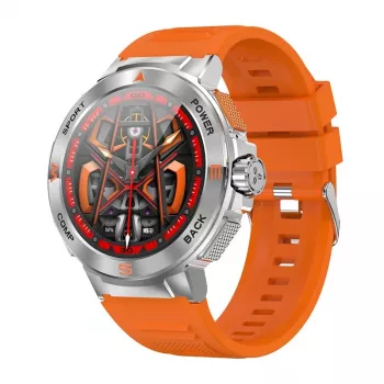 Išmanusis laikrodis BlitzWolf BW-AT5 oranžinis su Bluetooth ir širdies ritmo matuokliu