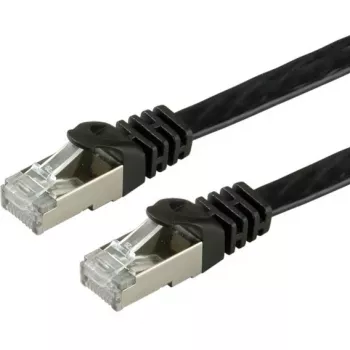 VALUE - Laidas - RJ-45 (M) į RJ-45 (M) - 3 m - FTP - CAT 6a - Be halogeno, Lietas, Suvytas, Plokščias - Juodas (21.99.0833)