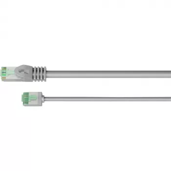 Goobay Ultra-Flexible CAT 8.1 Patch Cable slim U/FTP pilkas - ypač trumpas kištukas 99,9% (74345)