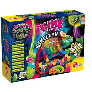 Liscianigiochi mokslo rinkinys Crazy Science Slime Chameleon 304-PL89246 – edukacinis gleivių eksperimentų rinkinys
