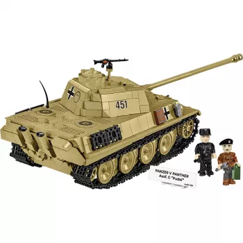 Konstrukciniai blokeliai Panzer V Panther G Pudel 1133 detalės