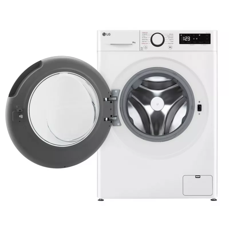 LG F2WR508SWW Skalbimo mašina | Priekinis pakrovimas | 8 kg | 1200 aps./min | Garo funkcija | LED ekranas | A-10% energijos klasė