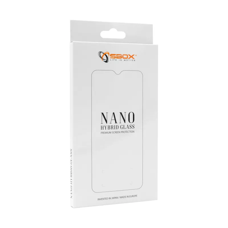 Sbox Nano Hybrid Glass 9H apsauginis stiklas, skirtas Apple iPhone 12 Pro Max