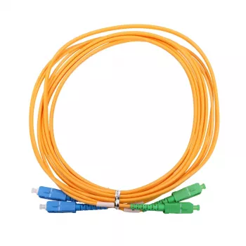 Skiemeninis optinis kabelis Extralink EX.9281, FTTH G.652D, SC-SC, 3 m, duplex, geltonas