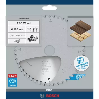 Pjūklo diskas Bosch 16 cm (160 mm) skylė 20 mm — 1 vnt.