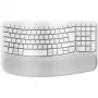 Logitech Wave Keys belaidė klaviatūra su minkšta riešų atrama Bluetooth LE QWERTY baltos spalvos (PAN)